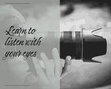 ThoughtXPress "Learn to Listen With Your Eyes" Digital Download Poster Art