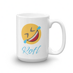 ThoughtXPress Emoji "ROFL" Coffee Mug