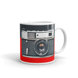 ThoughtXPress Photographer's Mug - Camera Illustration (Red & Gray)