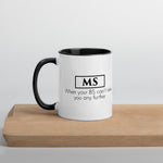ThoughtXPress MS Mug (black) "When your BS can't take you any further"