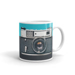 ThoughtXPress Camera Illustration Photographer's Mug - Gray & Blue
