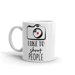 ThoughtXPress Photographer's Mug "I like to shoot people"