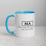 ThoughtXPress MA Mug (black) "When your BS can't take you any further"